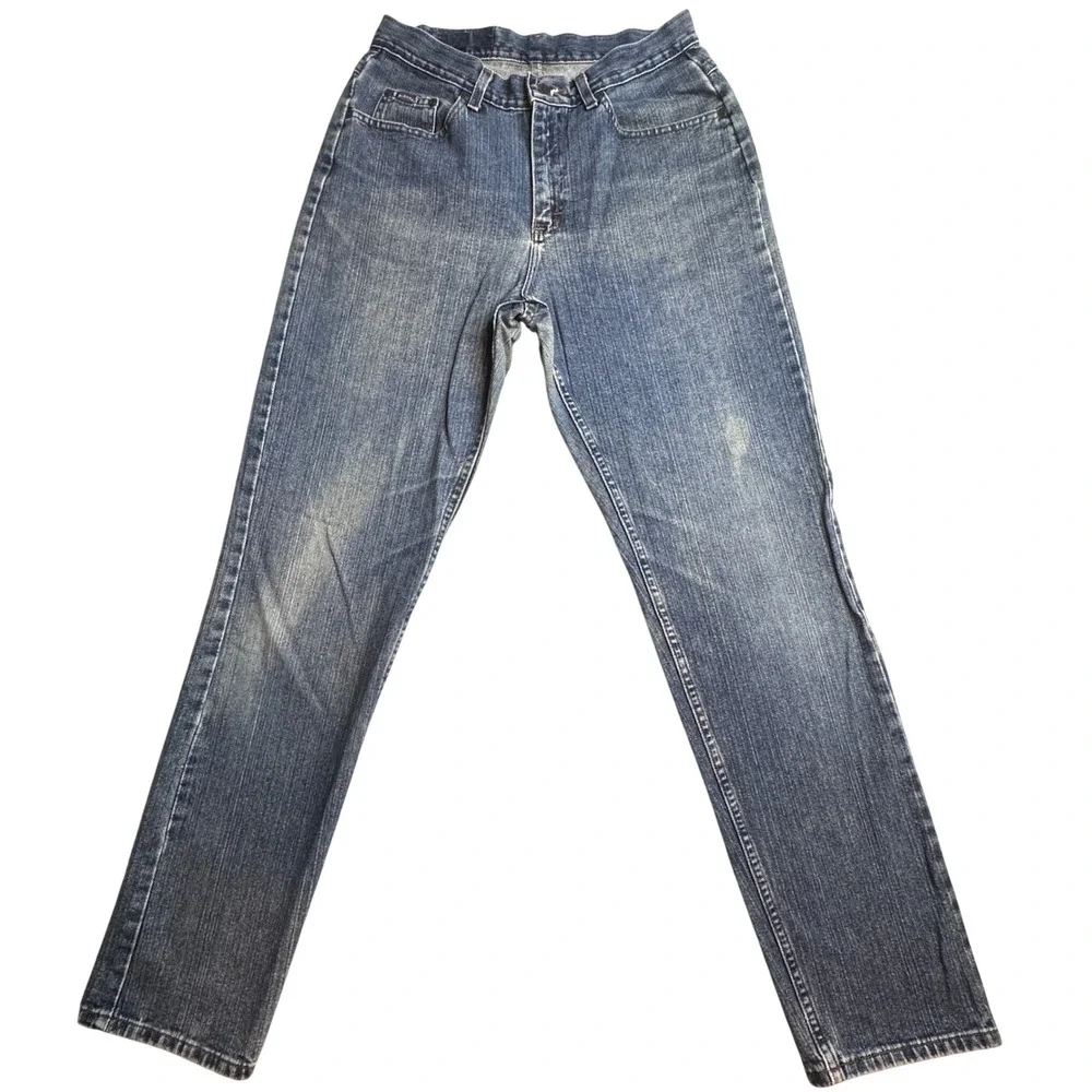 Vintage‎ Riders by Lee Straight Leg Jeans Womens 12L Medium Wash Blue Denim 90s